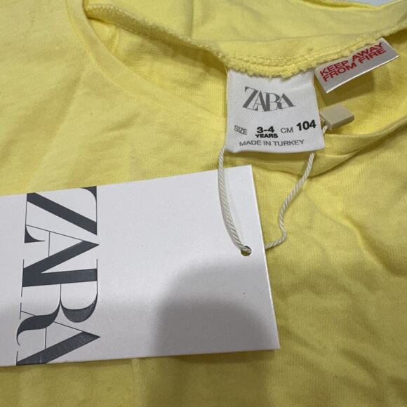 NWT Zara Yellow Ruffle Top - Picture 6 of 6